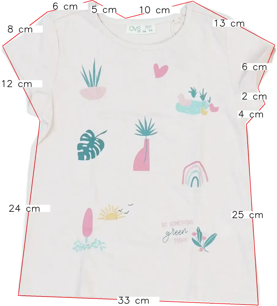 Rózsaszín OVS Póló EU 104 / UK 4 év / US 4T/XS