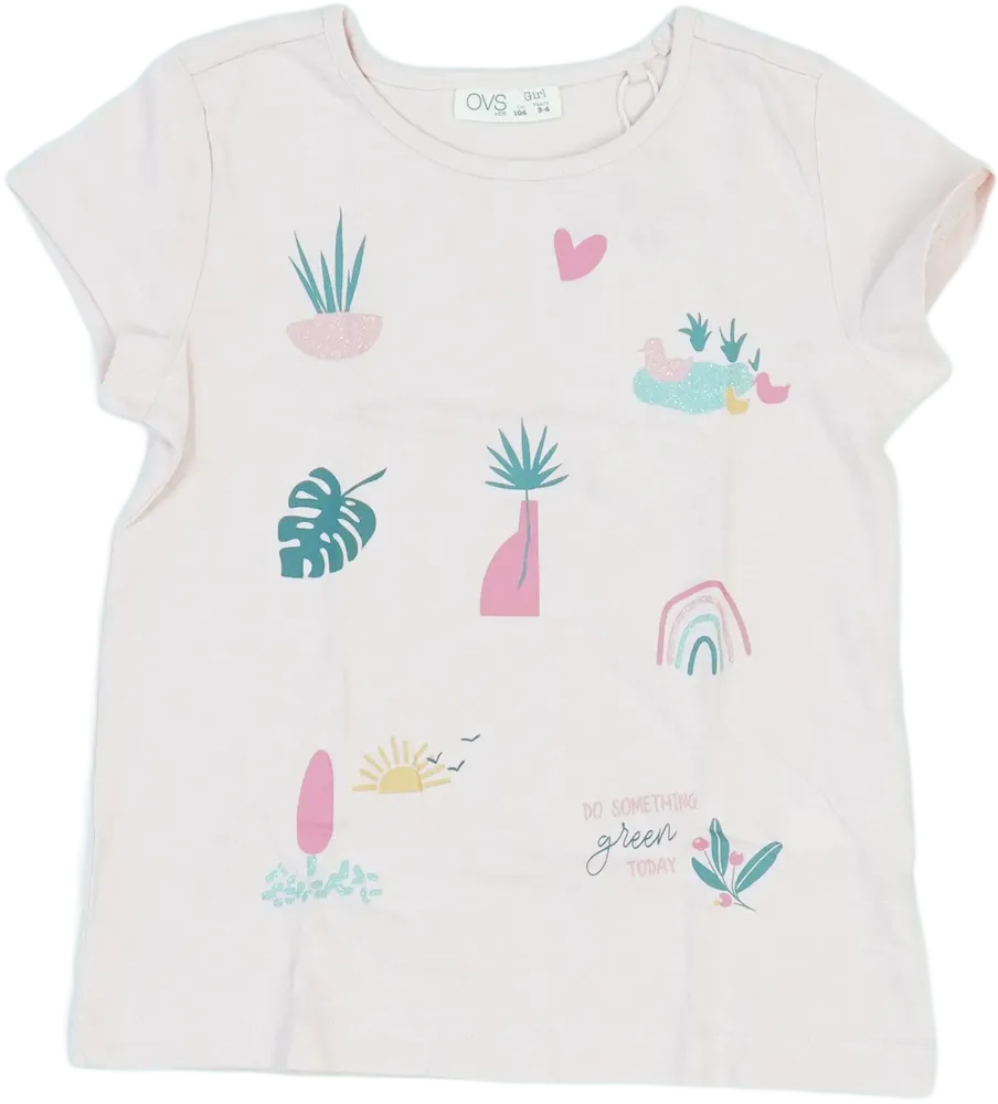 Rózsaszín OVS Póló EU 104 / UK 4 év / US 4T/XS