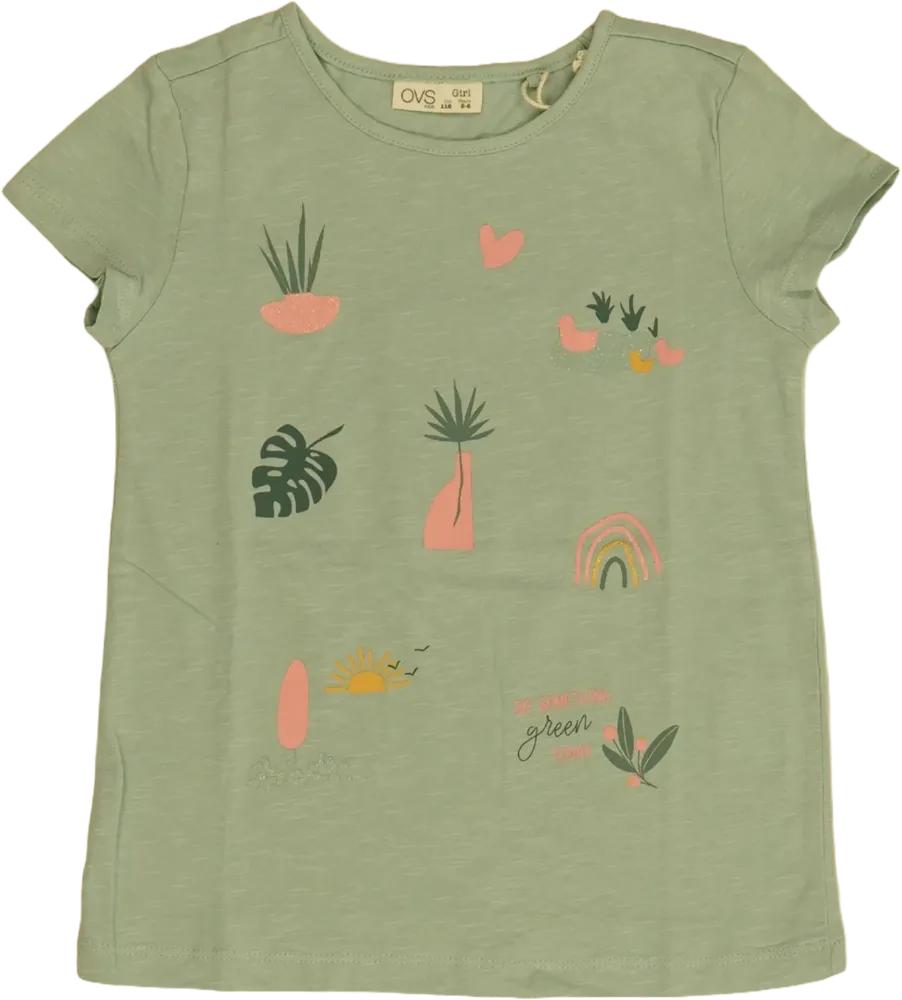 Zöld OVS Póló EU 116 / UK 6 év / US 6 év/S