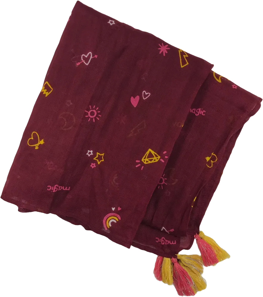 Bordó OVS Kendő Egyméret