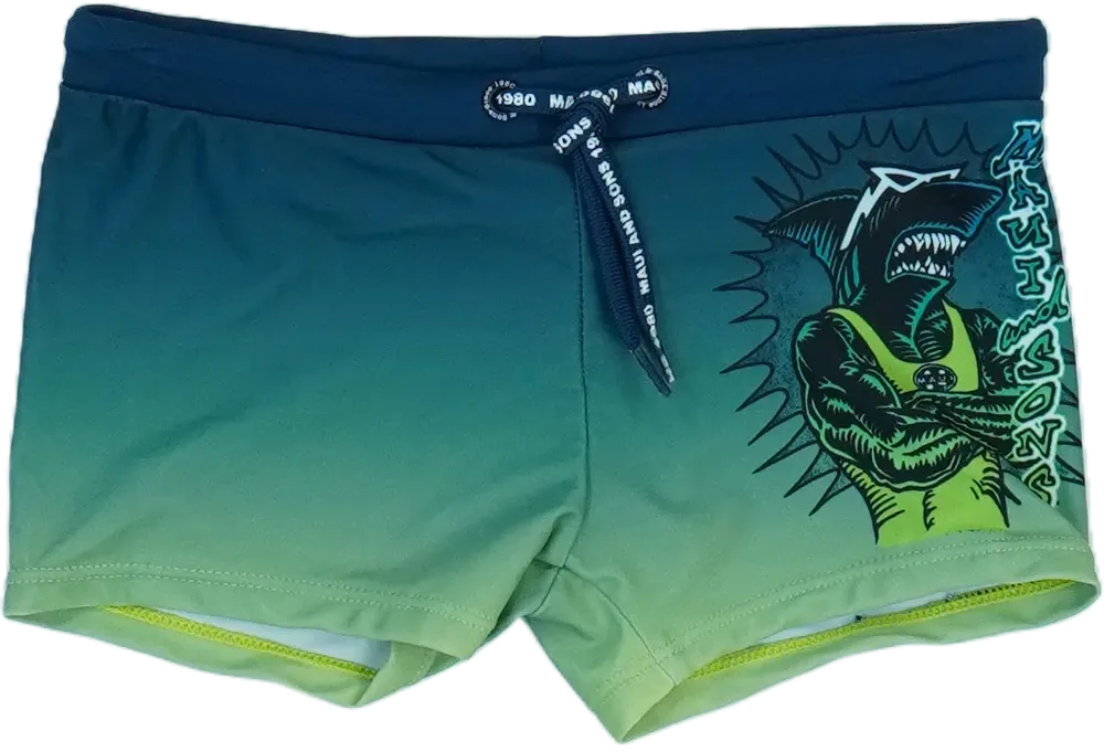 Zöld Maui&amp;Sons Fürdőnadrág EU 122 / UK 7 év / US 7 év/M