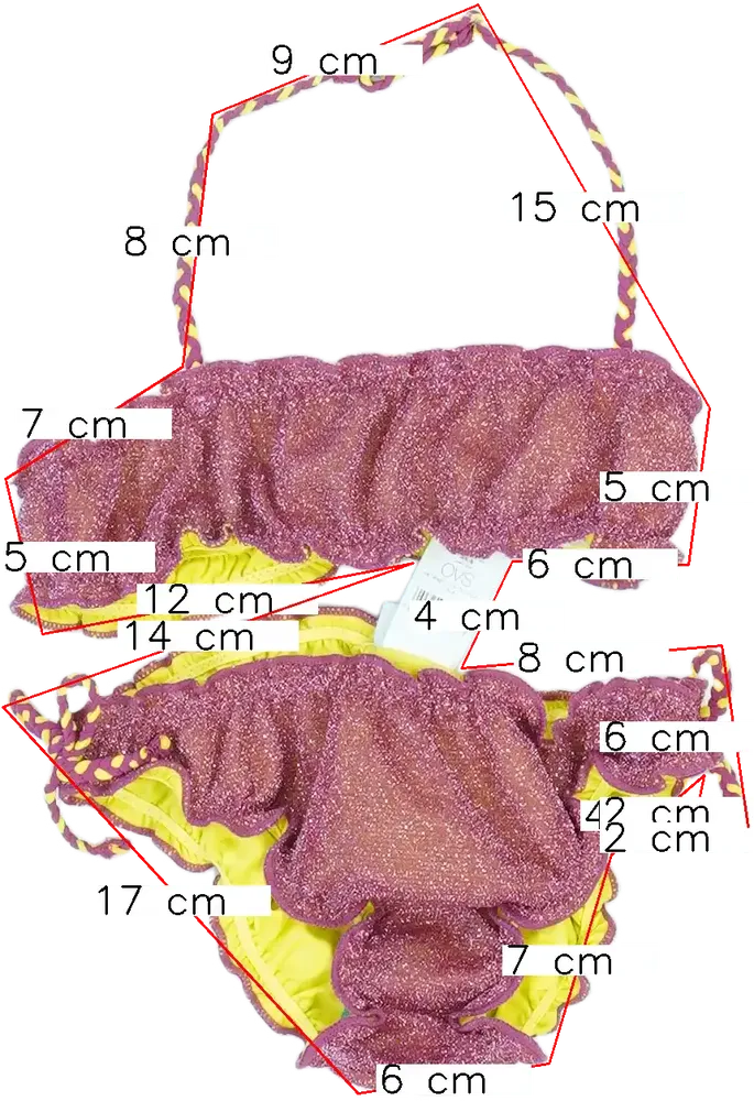 Többszínű OVS Bikini EU 104 / UK 4 év / US 4T/XS