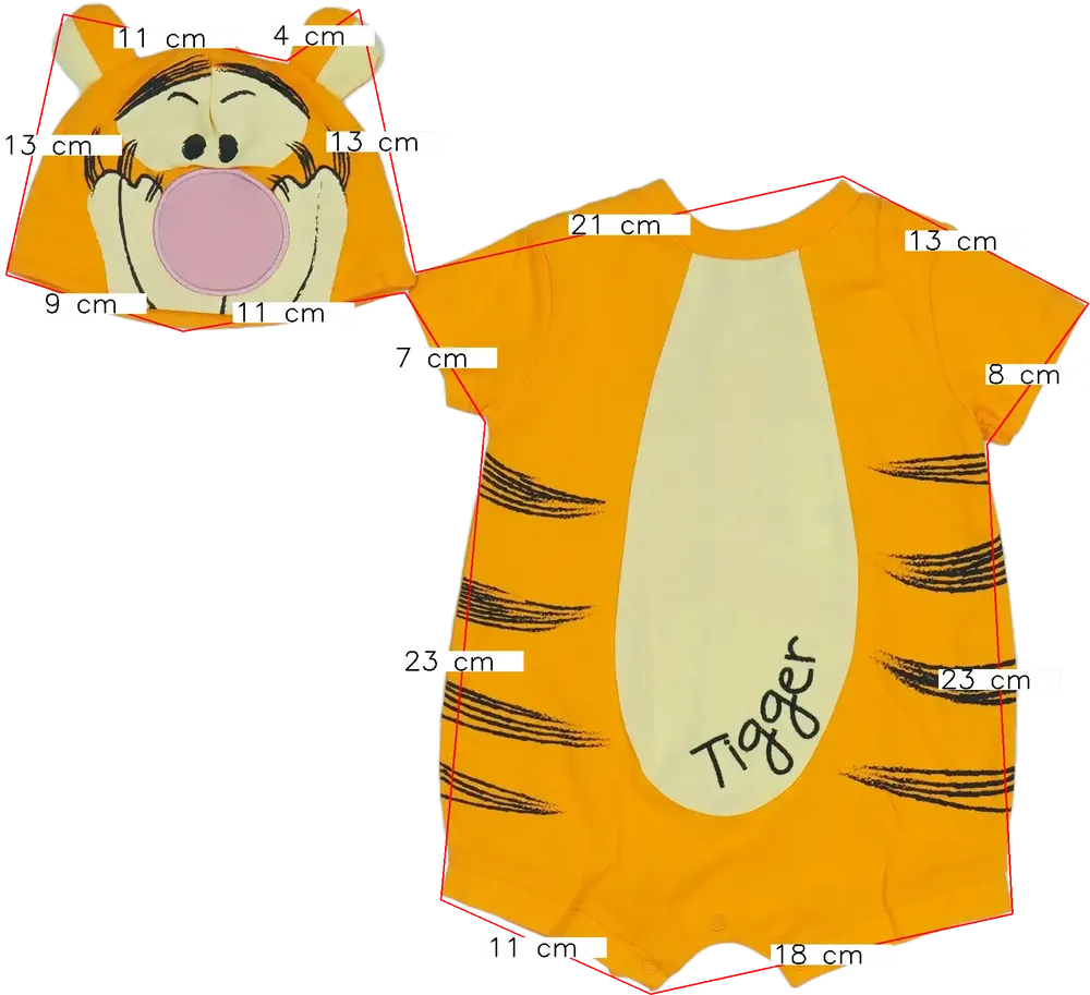 Yellow (Orange) Disney 2-piece set - Top &amp; Bottom EU 68 / UK 3-6 months / US 3-6 months