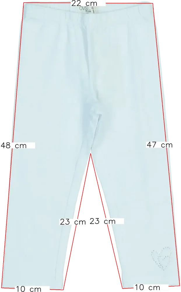 Fehér OVS Leggings EU 104 / UK 4 év / US 4T/XS