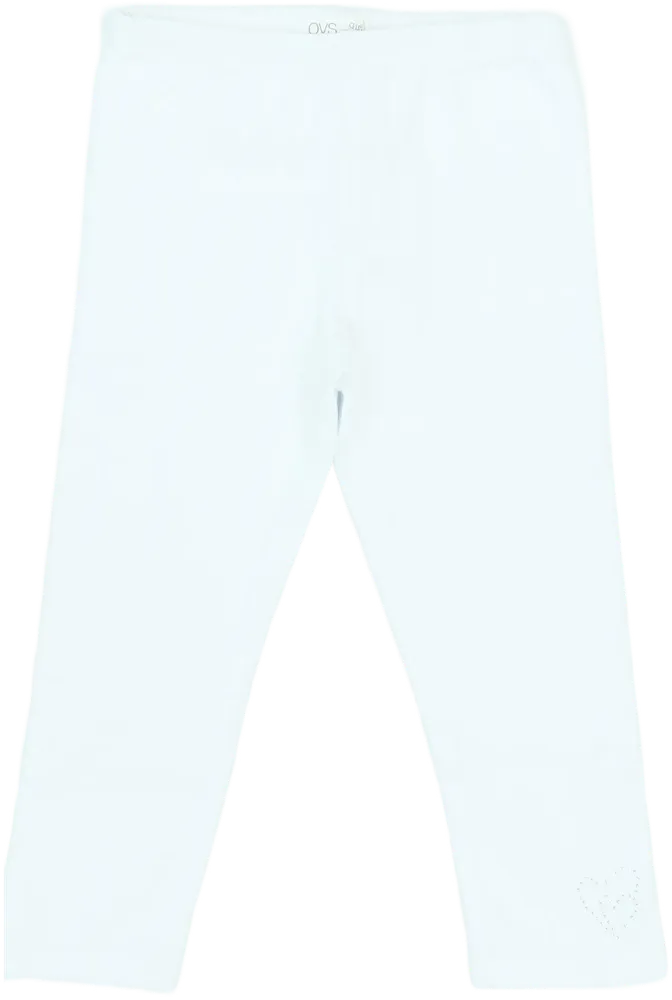 Fehér OVS Leggings EU 116 / UK 6 év / US 6 év/S