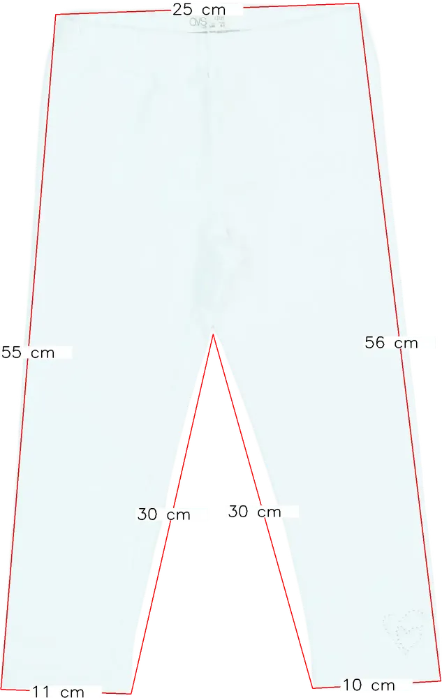 Fehér OVS Leggings EU 122 / UK 7 év / US 7 év/M