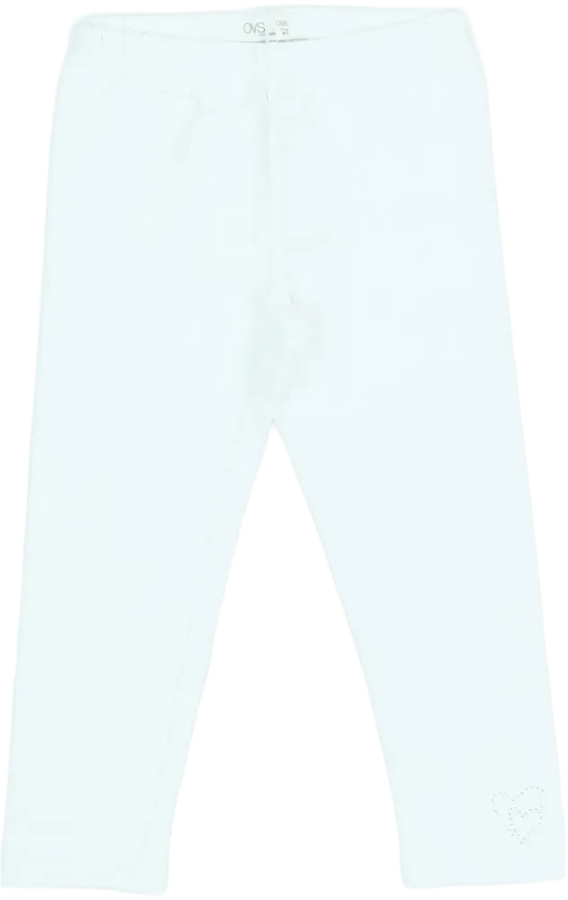 Fehér OVS Leggings EU 122 / UK 7 év / US 7 év/M
