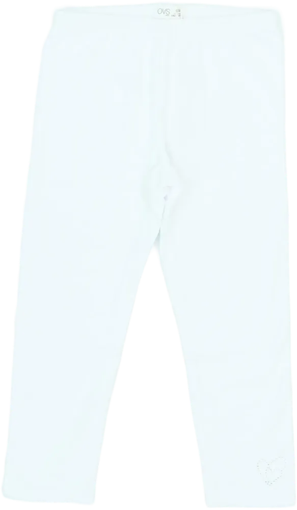Fehér OVS Leggings EU 134 / UK 9 év / US 9 év/L