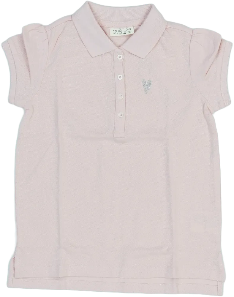 Rózsaszín OVS Galléros póló EU 122 / UK 7 év / US 7 év/M