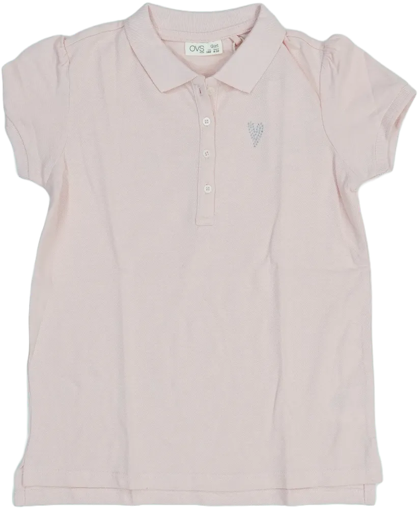 Rózsaszín OVS Galléros póló EU 140 / UK 10 év / US 10 év/L