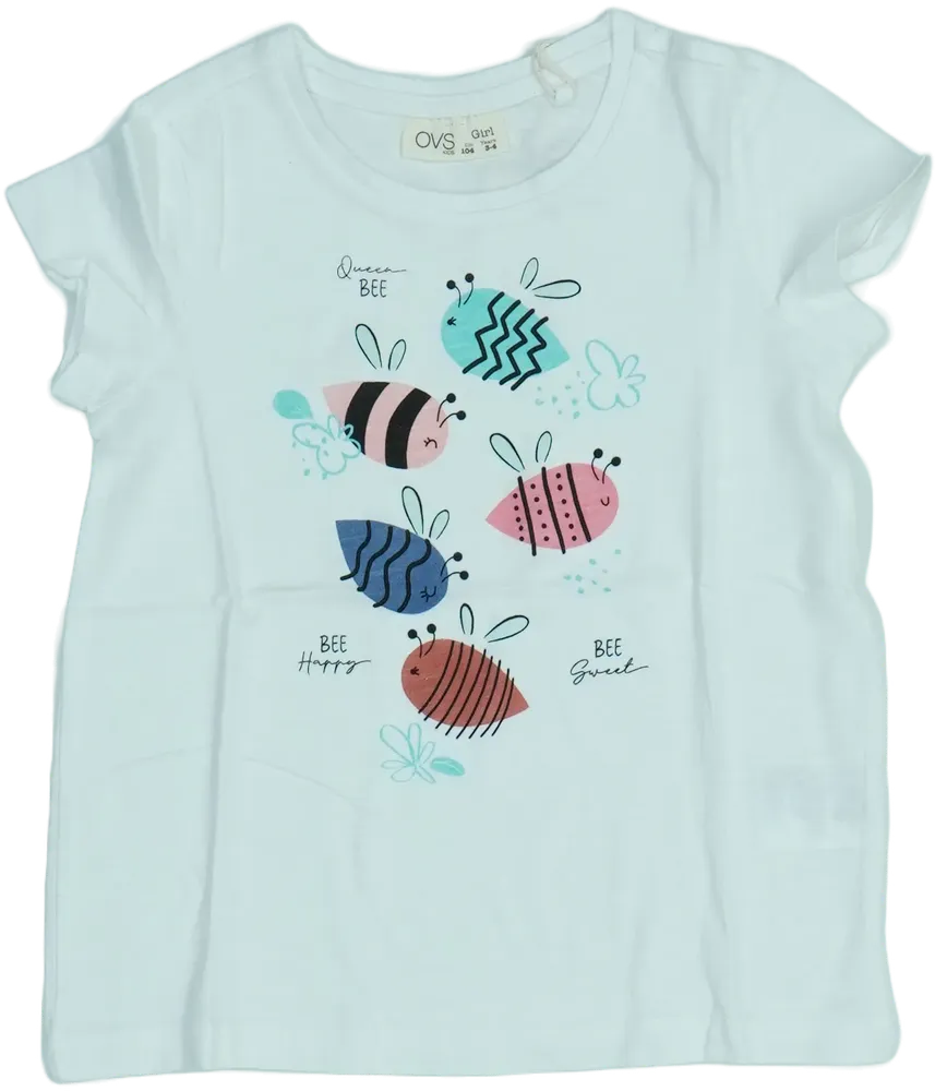 Fehér OVS Póló EU 104 / UK 4 év / US 4T/XS