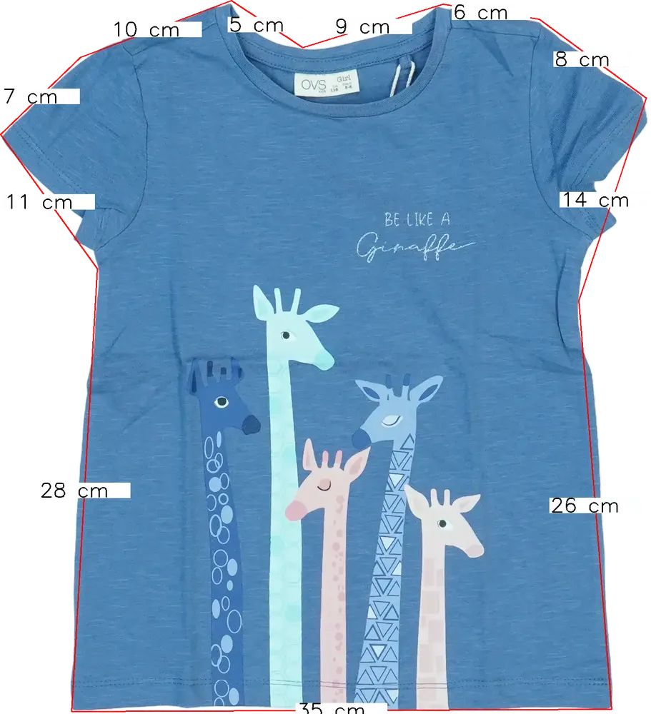 Kék OVS Póló EU 116 / UK 6 év / US 6 év/S