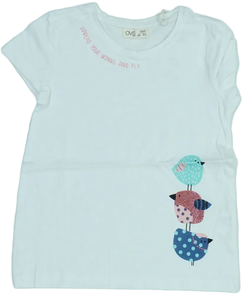 Fehér OVS Póló EU 116 / UK 6 év / US 6 év/S