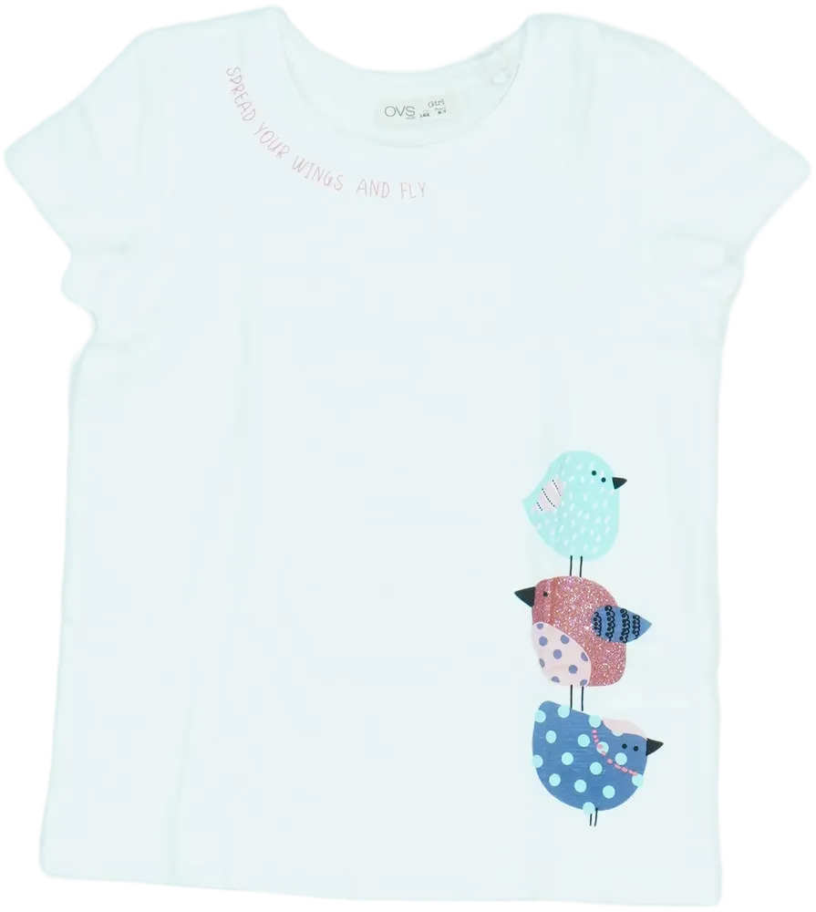 Fehér OVS Póló EU 122 / UK 7 év / US 7 év/M