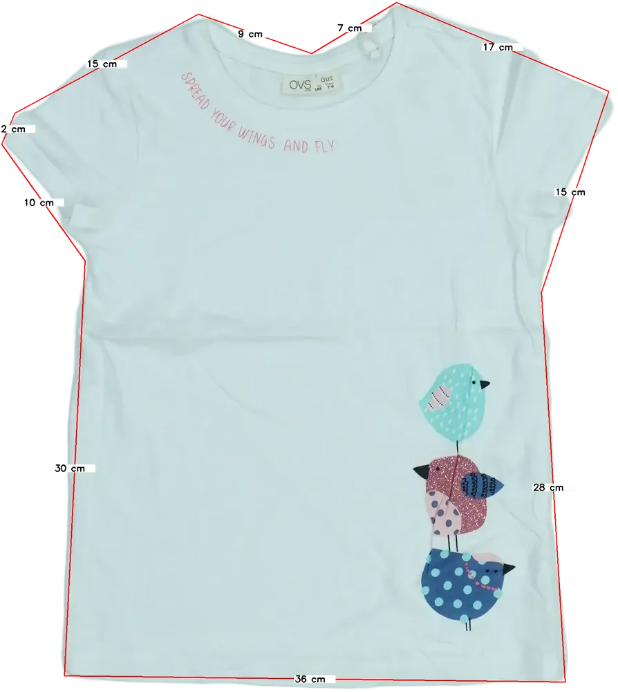 Fehér OVS Póló EU 128 / UK 8 év / US 8 év/M