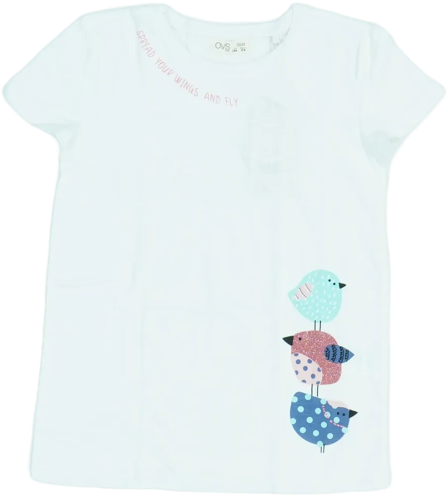 Fehér OVS Póló EU 134 / UK 9 év / US 9 év/L