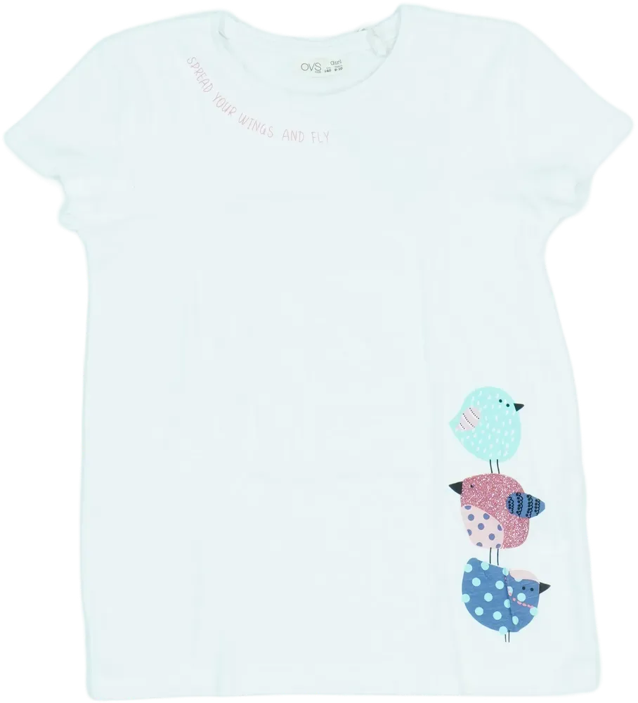 Fehér OVS Póló EU 140 / UK 10 év / US 10 év/L