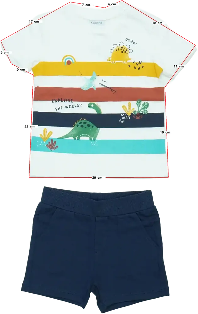 Multicoloured OVS - Fagottino 2-piece set - Top &amp; Bottom EU 86 / UK 12-18 months / US 18 months