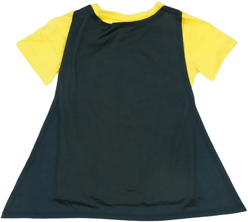 Sárga DC Póló EU 110 / UK 5 év / US 5 év/XS