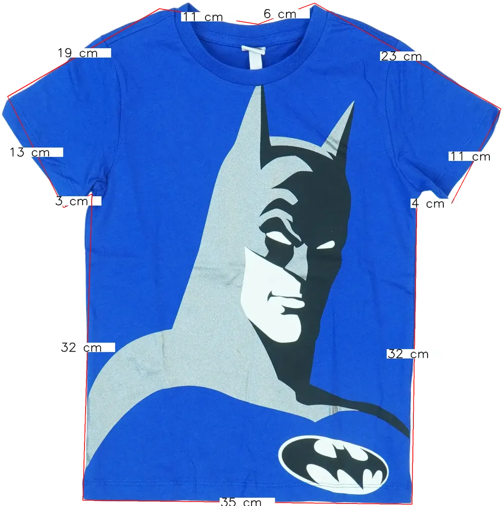 Kék Batman Póló EU 128 / UK 8 év / US 8 év/M