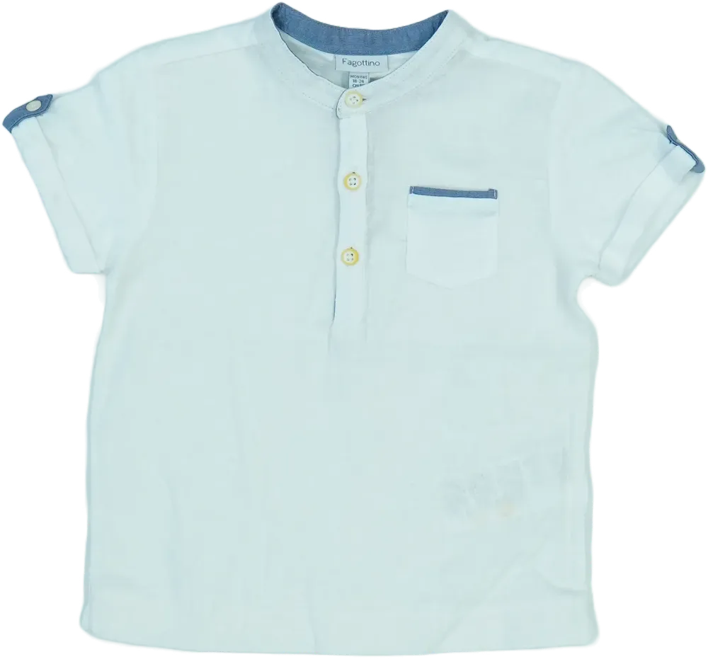 Fehér OVS - Fagottino Galléros póló EU 92 / UK 2 év / US 2T