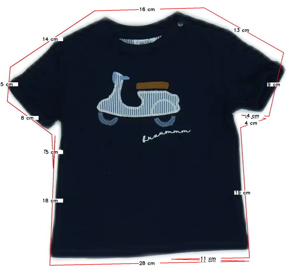 Kék OVS - Fagottino Póló EU 80 / UK 9-12 hónap / US 12 hónap