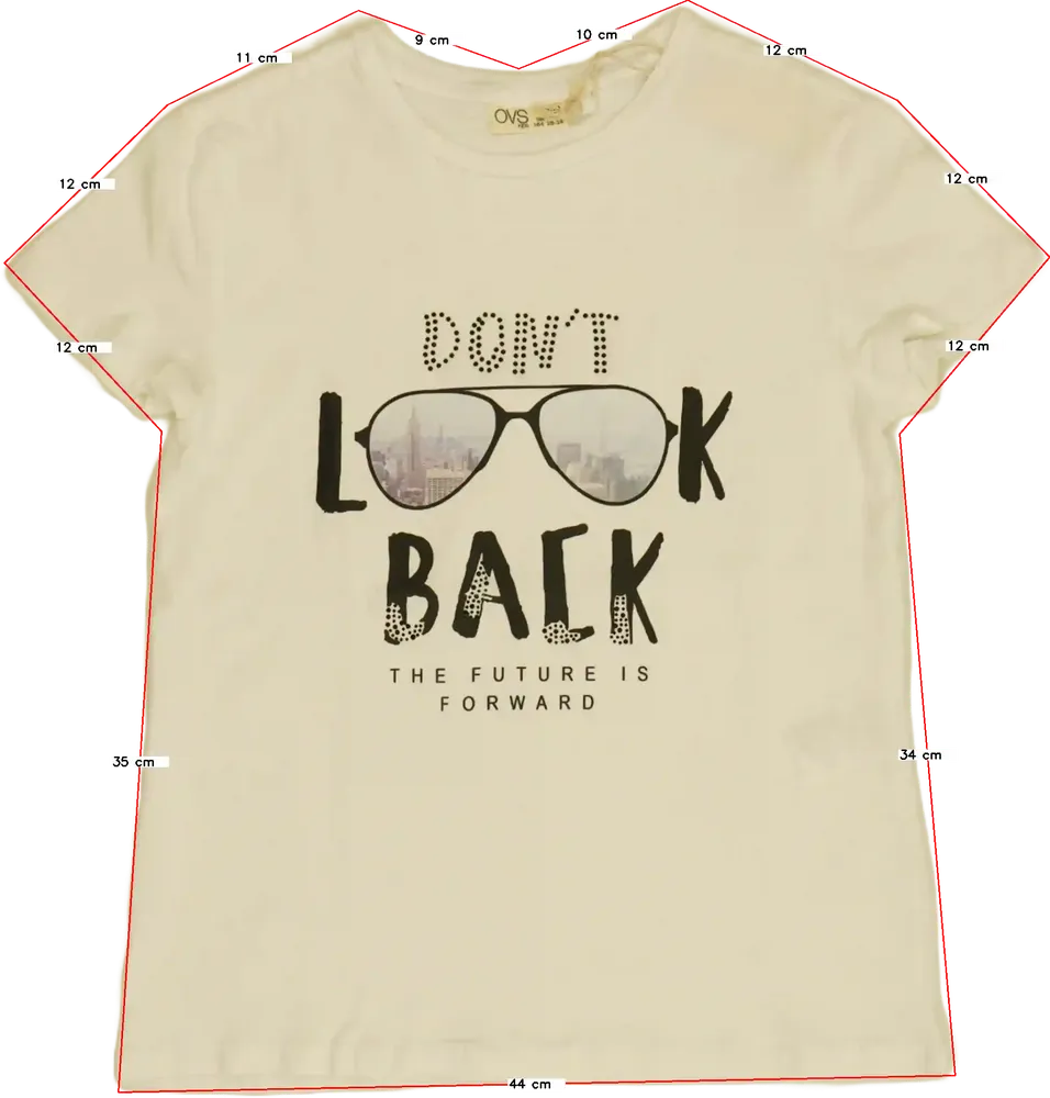 Fehér OVS Póló EU 164 / UK 14 év / US 14 év/XL