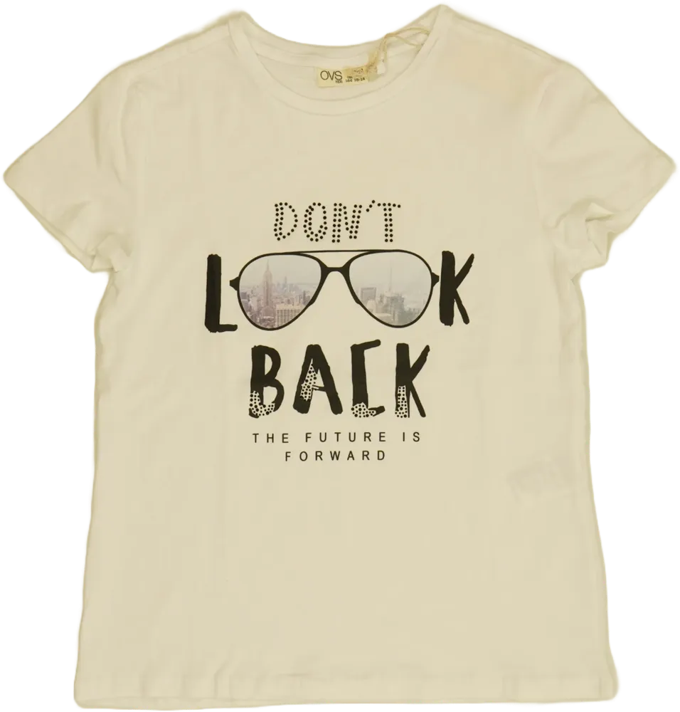 Fehér OVS Póló EU 164 / UK 14 év / US 14 év/XL