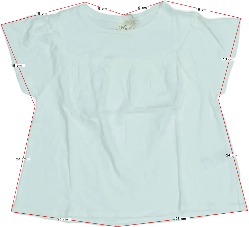 Fehér OVS Póló EU 122 / UK 7 év / US 7 év/M