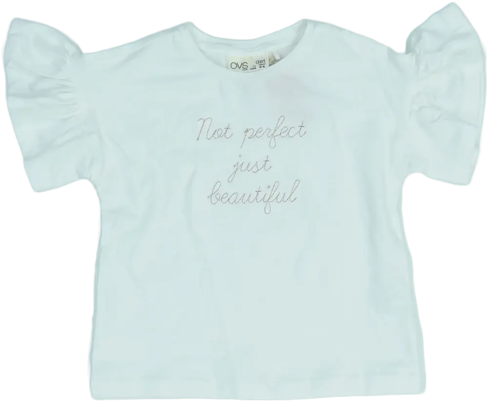 Fehér OVS Póló EU 104 / UK 4 év / US 4T/XS