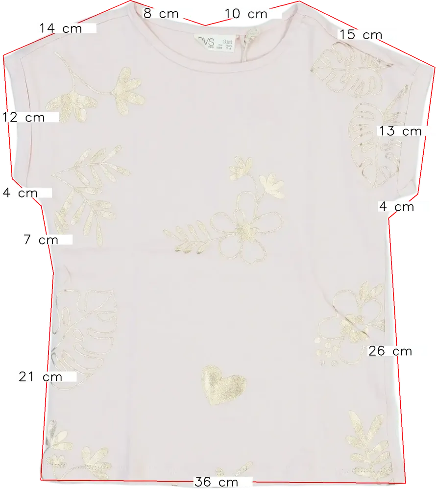 Rózsaszín OVS Póló EU 128 / UK 8 év / US 8 év/M