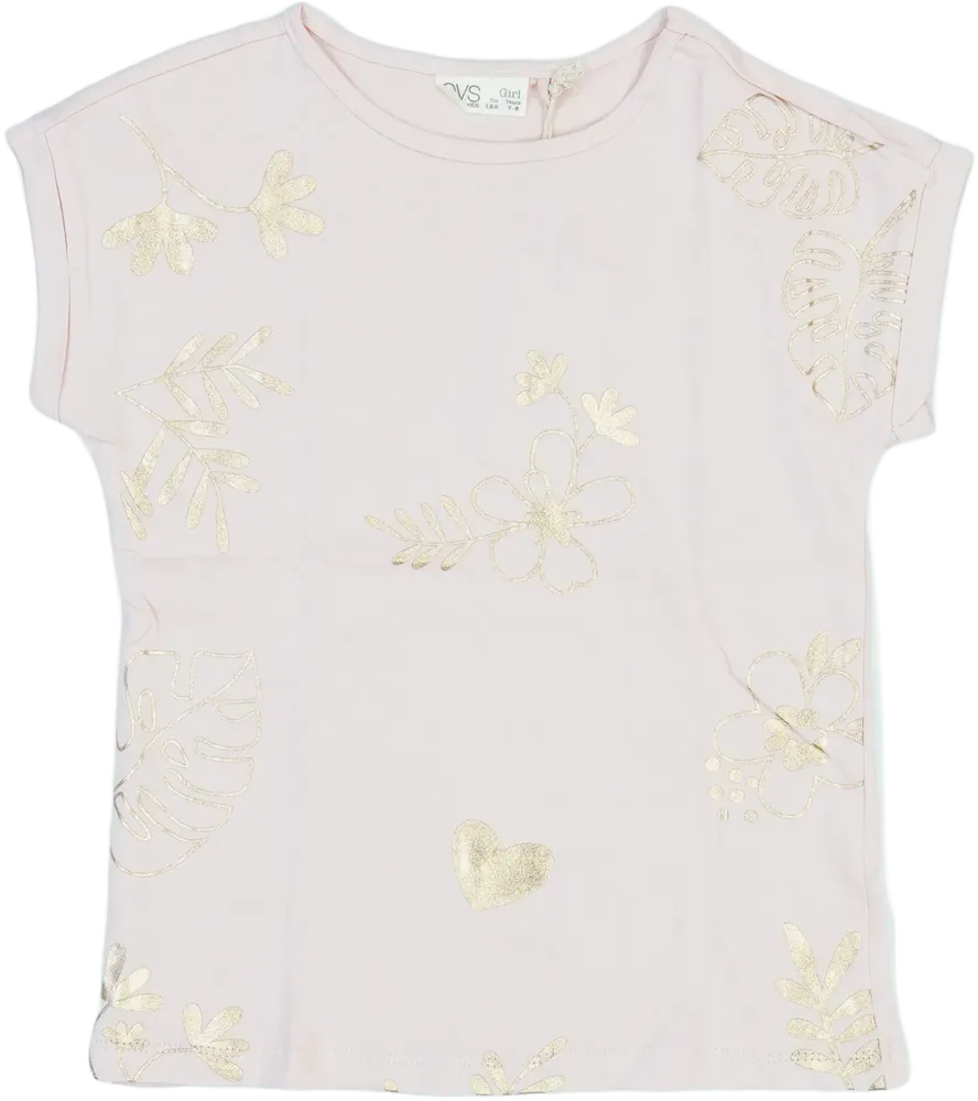 Rózsaszín OVS Póló EU 128 / UK 8 év / US 8 év/M