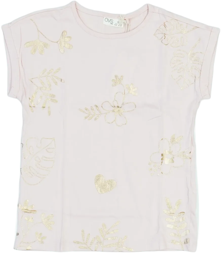 Rózsaszín OVS Póló EU 140 / UK 10 év / US 10 év/L