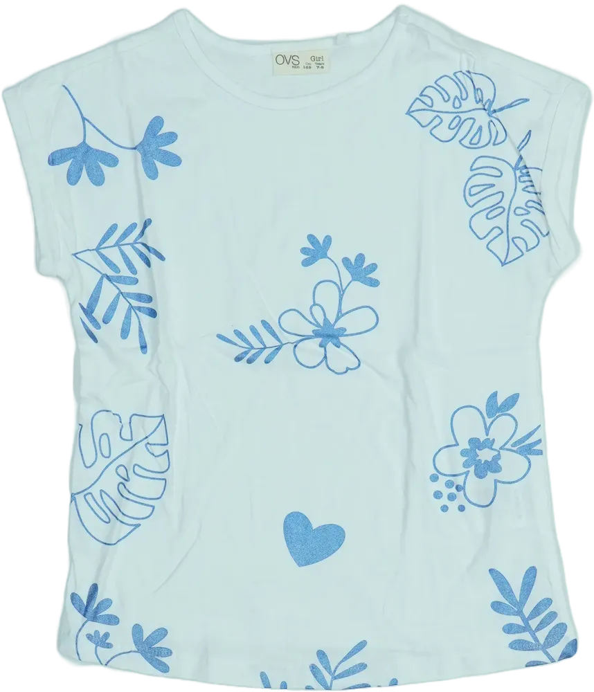 Fehér OVS Póló EU 128 / UK 8 év / US 8 év/M