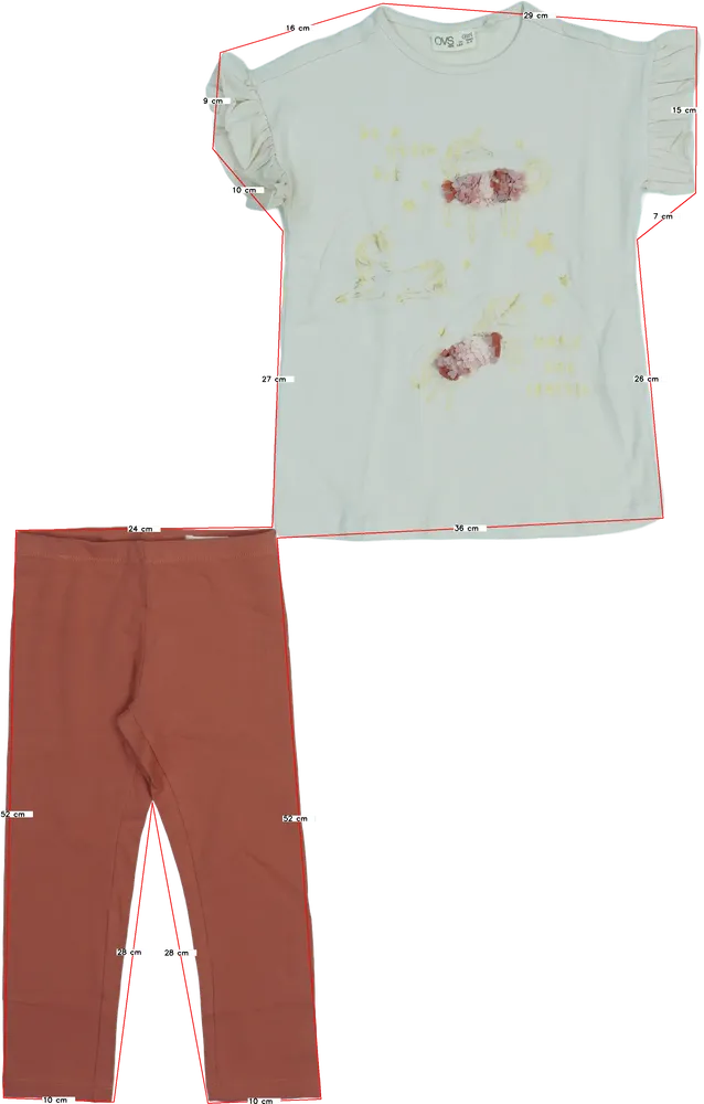Brown OVS 2-piece set - Top &amp; Bottom EU 122 / UK 7 years / US 7 years/M