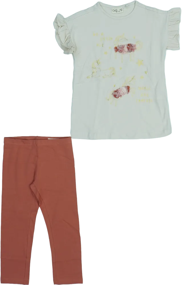 Brown OVS 2-piece set - Top &amp; Bottom EU 122 / UK 7 years / US 7 years/M