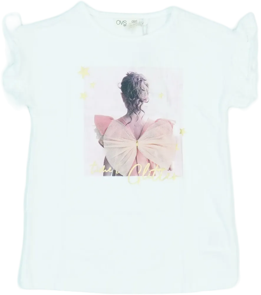 Fehér OVS Póló EU 122 / UK 7 év / US 7 év/M