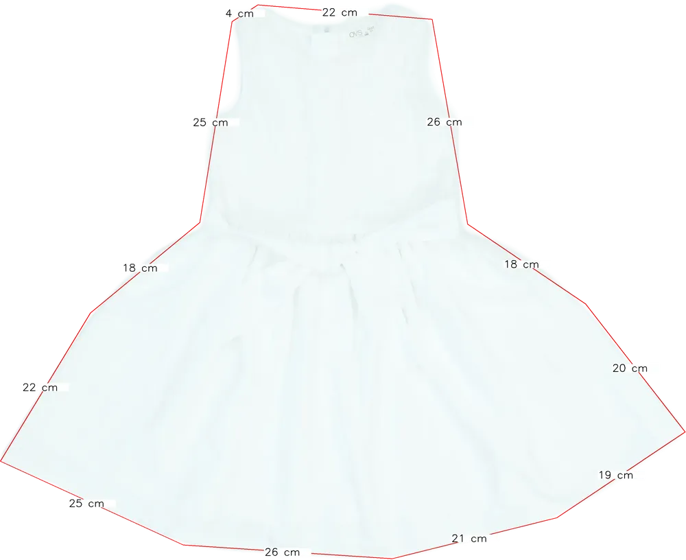 Fehér OVS Ruha EU 122 / UK 7 év / US 7 év/M