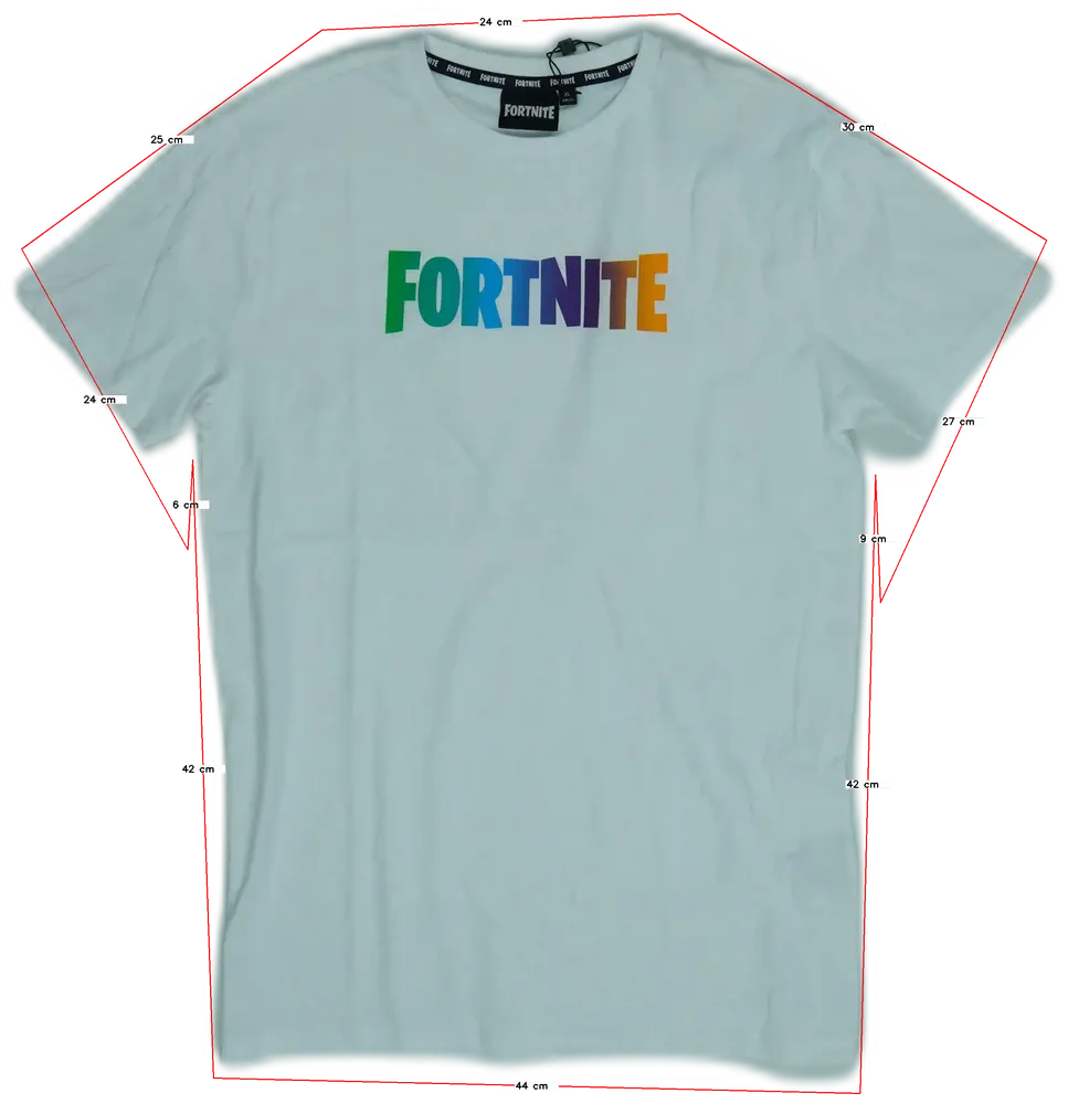 Fehér Fortnite Póló EU 164 / UK 14 év / US 14 év/XL