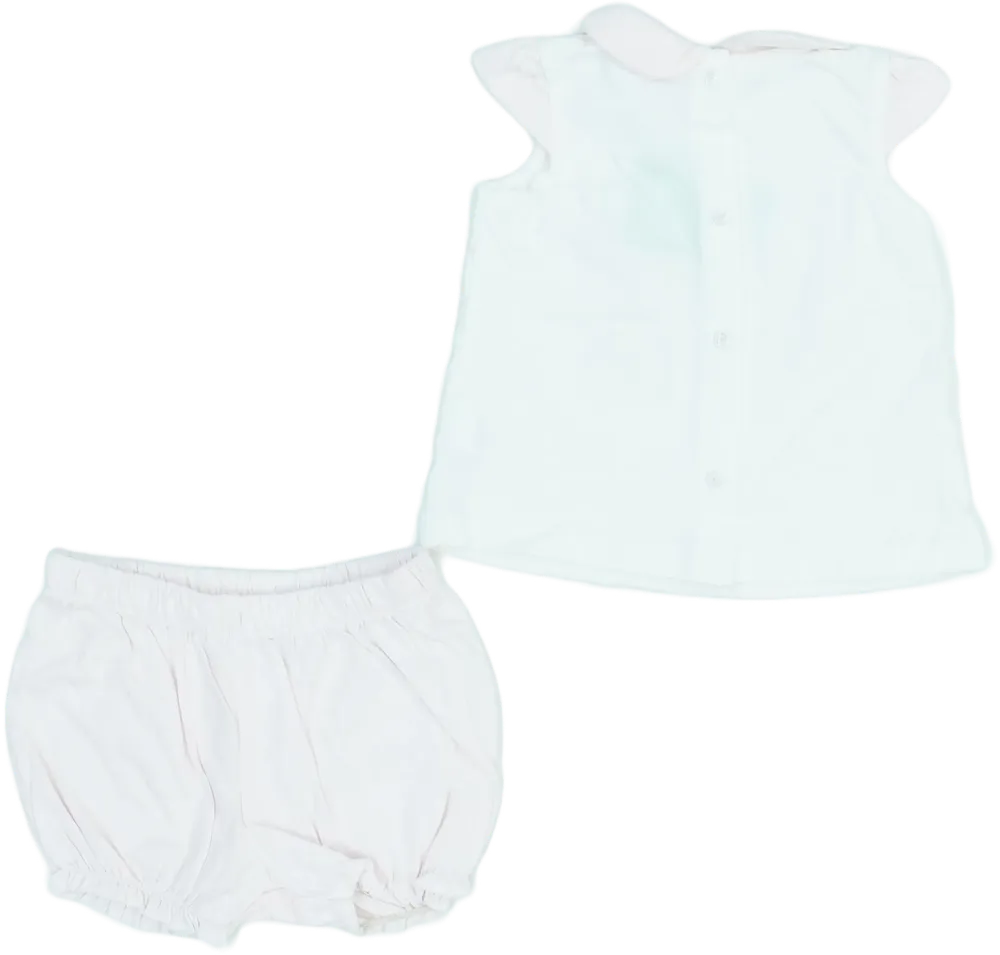 White OVS - Fagottino 2-piece set - Top &amp; Bottom EU 56 / UK Newborn / US Newborn