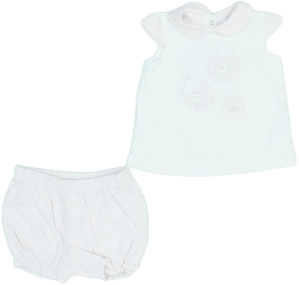 White OVS - Fagottino 2-piece set - Top &amp; Bottom EU 56 / UK Newborn / US Newborn