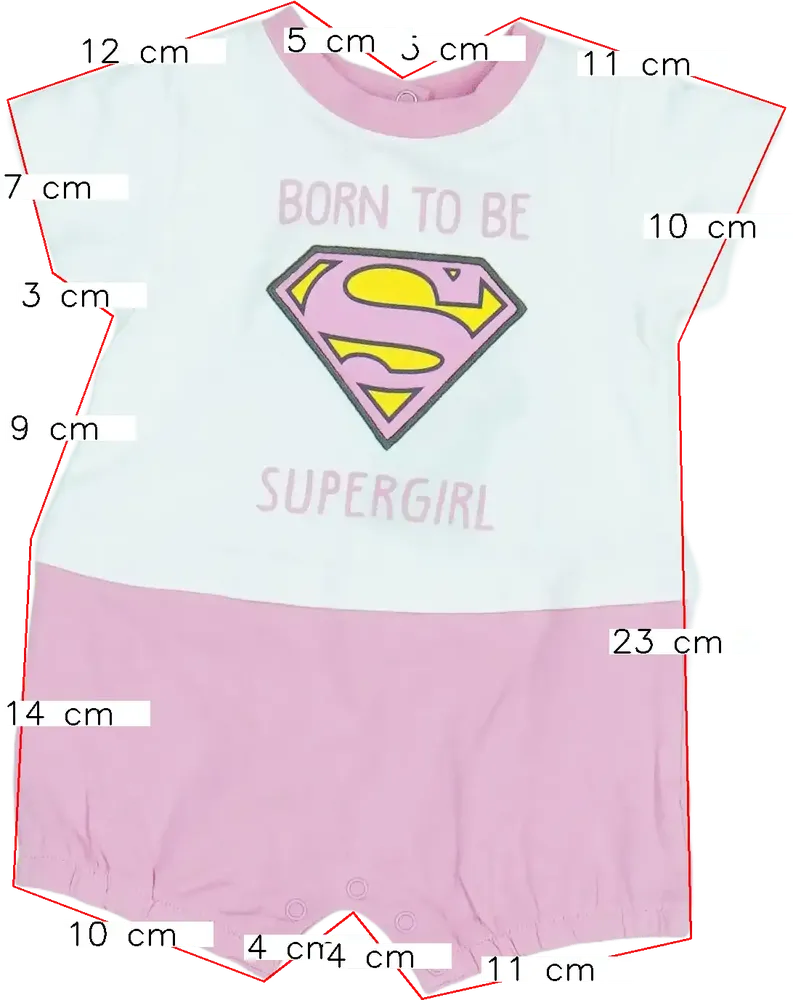 Rózsaszín DC Napozó EU 62 / UK 0-3 hónap / US 0-3 hónap