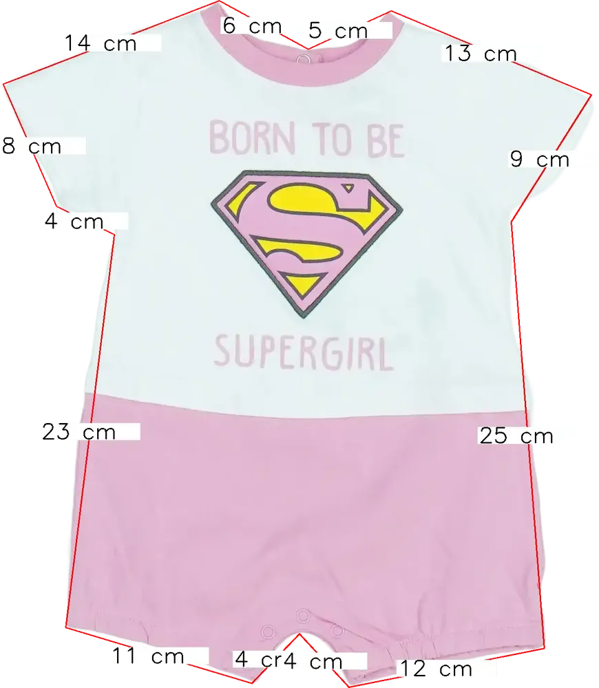 Rózsaszín DC Napozó EU 68 / UK 3-6 hónap / US 3-6 hónap