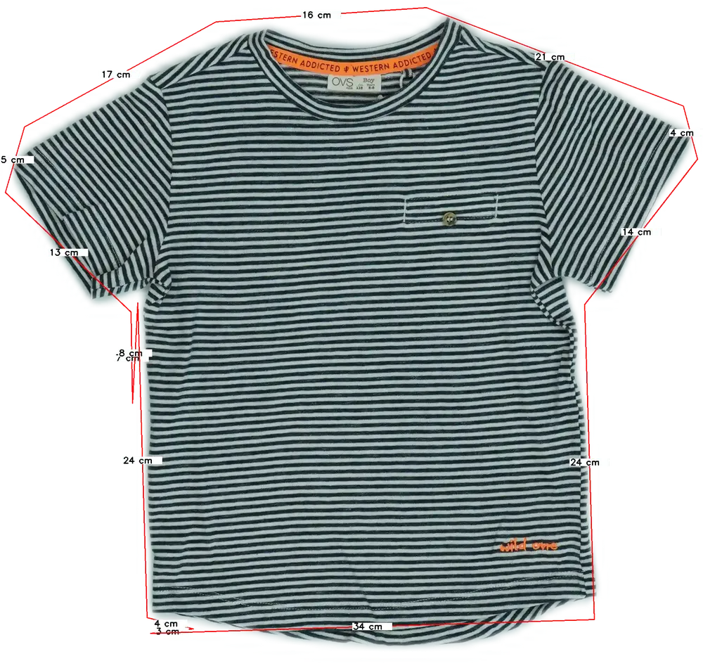 Fehér OVS Póló EU 116 / UK 6 év / US 6 év/S