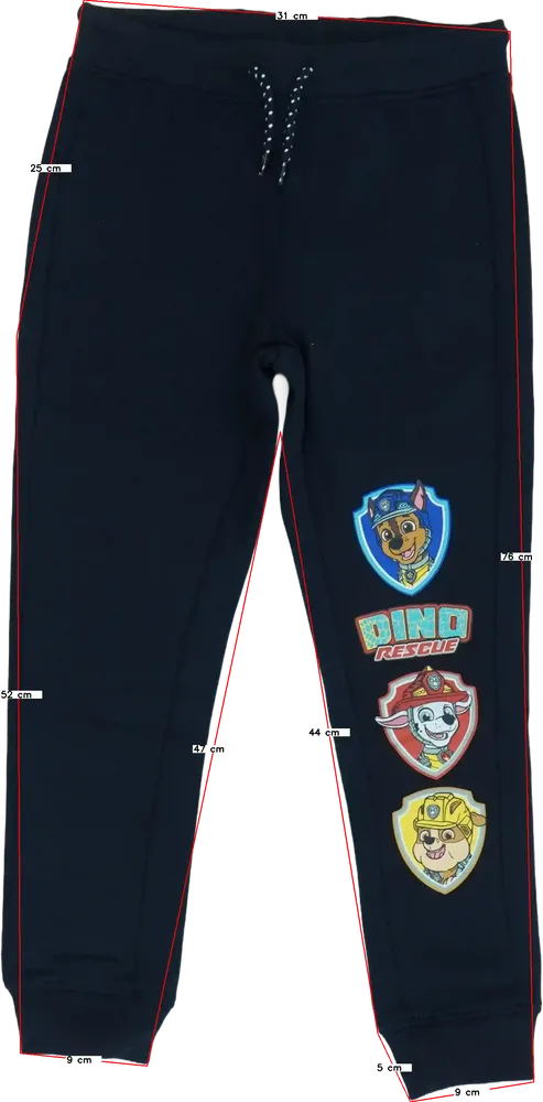 Fekete Paw Patrol Melegítőnadrág EU 128 / UK 8 év / US 8 év/M