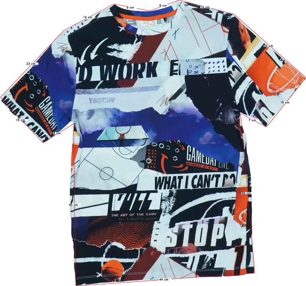 Többszínű OVS Póló EU 158 / UK 13 év / US 14 év/XL