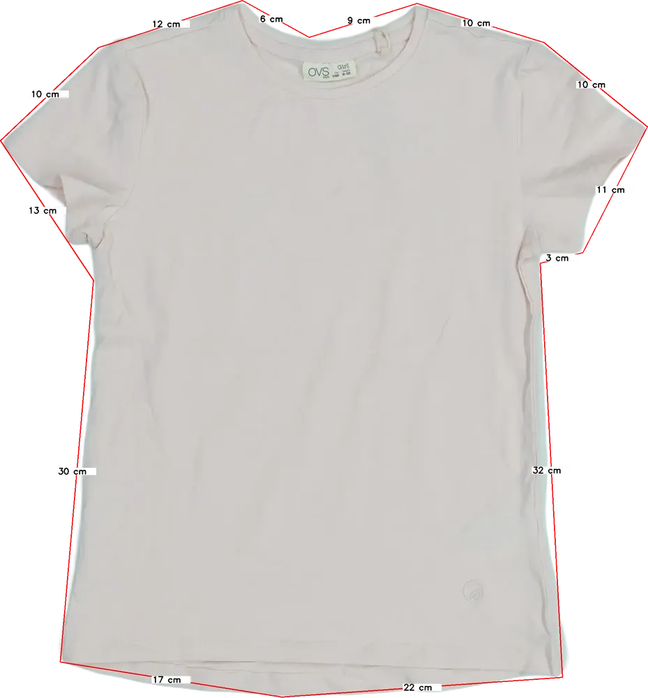 Rózsaszín OVS Póló EU 140 / UK 10 év / US 10 év/L