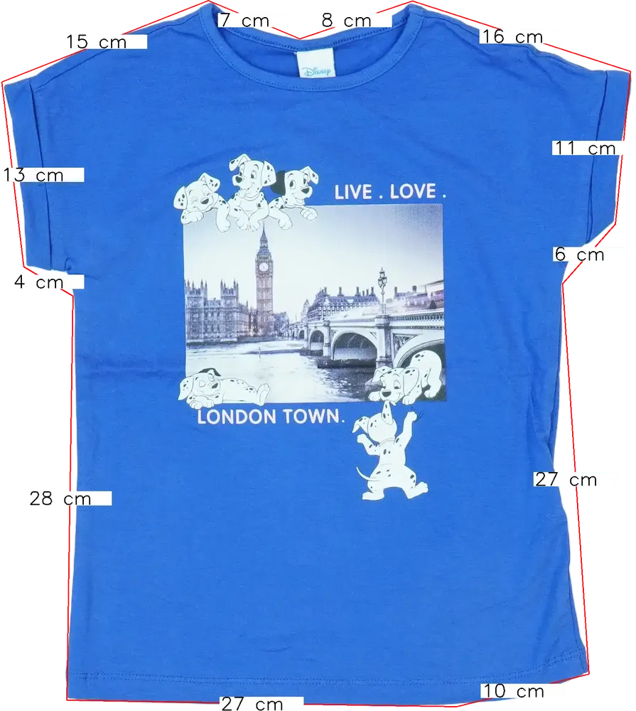 Lila Disney Póló EU 128 / UK 8 év / US 8 év/M