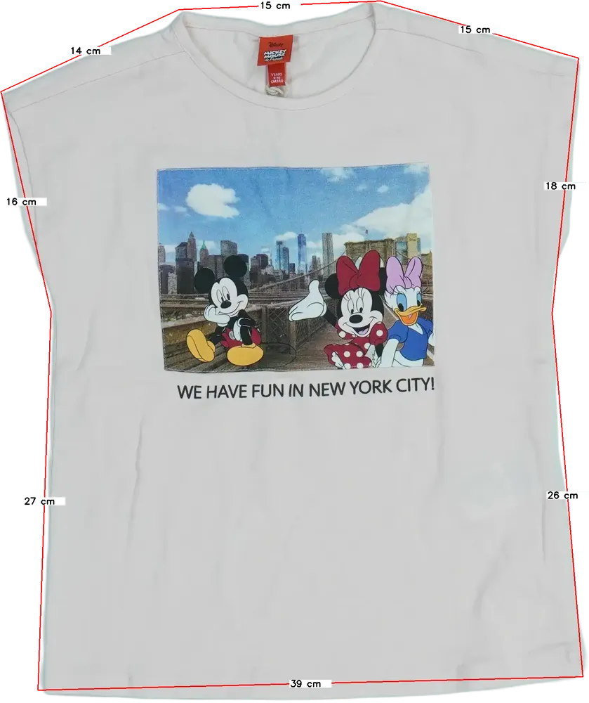 Rózsaszín Disney Póló EU 140 / UK 10 év / US 10 év/L