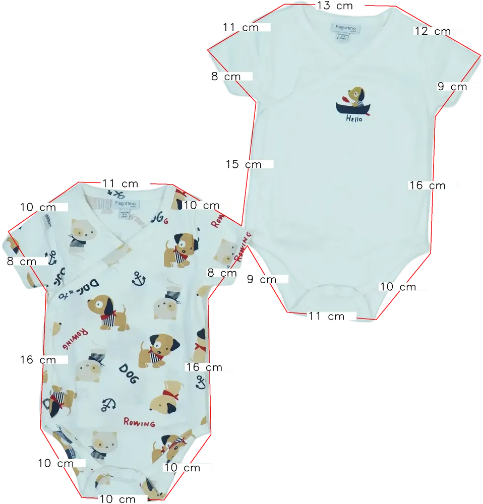 Fehér OVS - Fagottino Csomag - Body EU 62 / UK 0-3 hónap / US 0-3 hónap